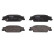 Brake Pad Set, disc brake GDB4453 TRW