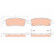 Brake Pad Set, disc brake GDB4455 TRW