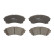 Brake Pad Set, disc brake GDB4456 TRW