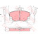 Brake Pad Set, disc brake GDB457 TRW