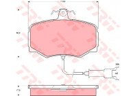 Brake Pad Set, disc brake GDB461 TRW