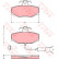 Brake Pad Set, disc brake GDB462 TRW