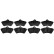 Brake pad set, disc brake GDB5081 TRW