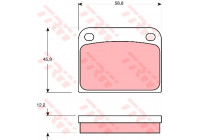 Brake Pad Set, disc brake GDB594 TRW
