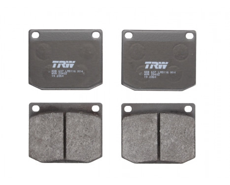 Brake Pad Set, disc brake GDB637 TRW