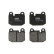 Brake Pad Set, disc brake GDB654 TRW