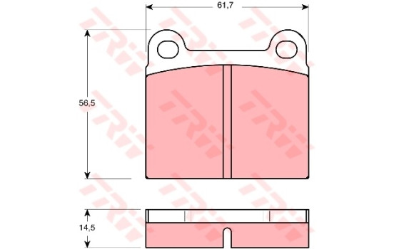 Brake Pad Set, disc brake GDB656 TRW