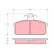 Brake Pad Set, disc brake GDB657 TRW, Thumbnail 2