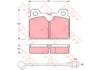 Brake Pad Set, disc brake GDB680 TRW