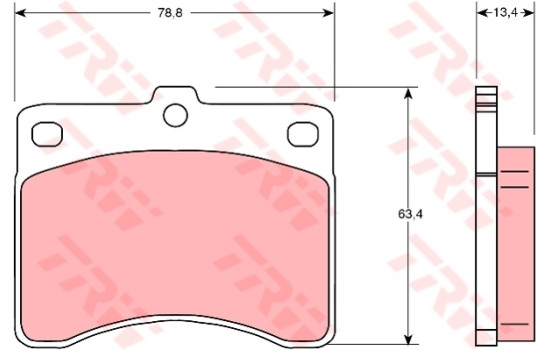 Brake Pad Set, disc brake GDB736 TRW