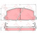 Brake Pad Set, disc brake GDB749 TRW