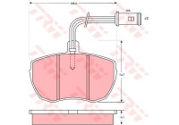 Brake Pad Set, disc brake GDB759 TRW