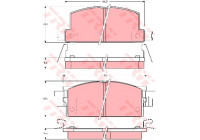 Brake Pad Set, disc brake GDB780 TRW
