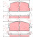 Brake Pad Set, disc brake GDB780 TRW