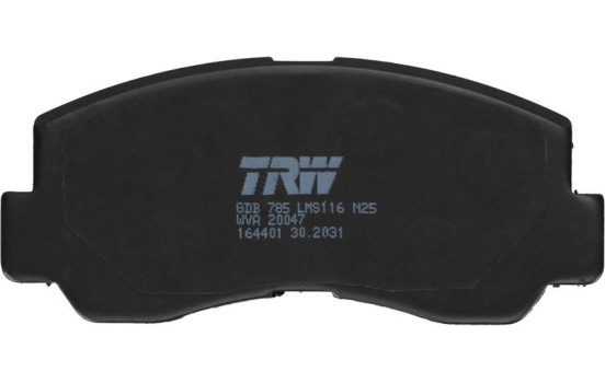 Brake Pad Set, disc brake GDB785 TRW, Image 4