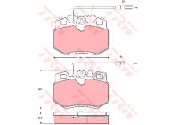 Brake Pad Set, disc brake GDB790 TRW