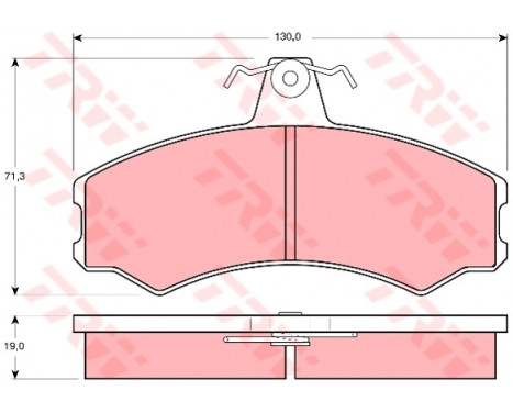 Brake Pad Set, disc brake GDB846 TRW