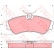 Brake Pad Set, disc brake GDB862 TRW