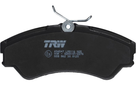 Brake Pad Set, disc brake GDB862 TRW, Image 4