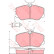 Brake Pad Set, disc brake GDB864 TRW
