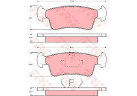 Brake Pad Set, disc brake GDB867 TRW