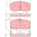 Brake Pad Set, disc brake GDB886 TRW
