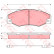 Brake Pad Set, disc brake GDB903 TRW