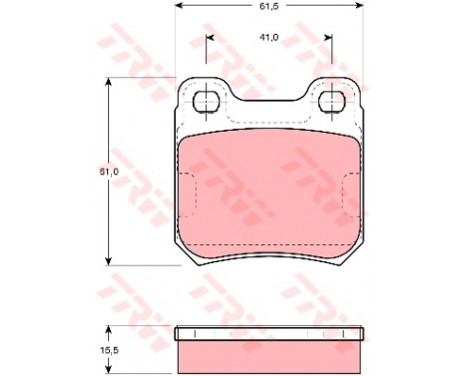 Brake Pad Set, disc brake GDB914 TRW