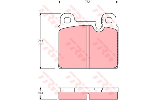 Brake Pad Set, disc brake GDB918 TRW