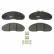 Brake Pad Set, disc brake GDB948 TRW