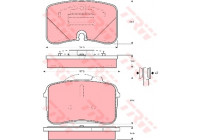 Brake Pad Set, disc brake GDB961 TRW