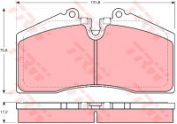 Brake Pad Set, disc brake GDB966 TRW