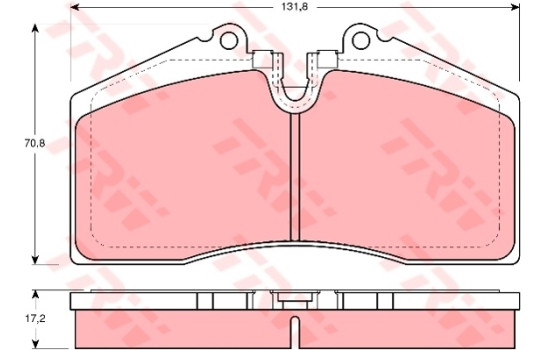Brake Pad Set, disc brake GDB966 TRW