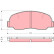 Brake Pad Set, disc brake GDB980 TRW, Thumbnail 2