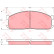 Brake Pad Set, disc brake GDB983 TRW