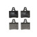 Brake Pad Set, disc brake GDB986 TRW