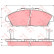 Brake Pad Set, disc brake GDB996 TRW