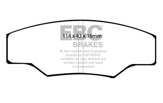 Brake Pad Set, disc brake Greenstuff DP2003 EBC, Image 4