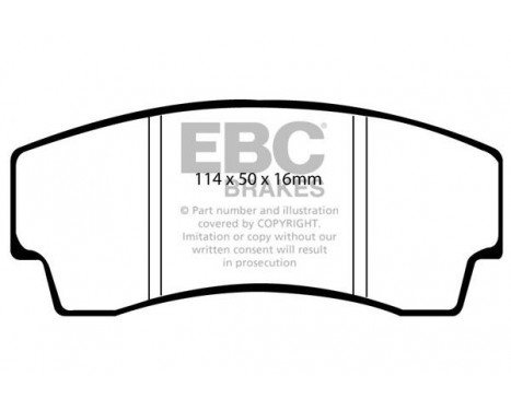 Brake Pad Set, disc brake Greenstuff DP2008 EBC, Image 4