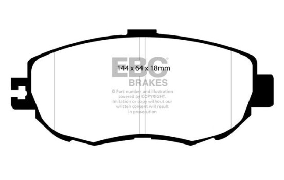 Brake Pad Set, disc brake Greenstuff DP21006 EBC, Image 4