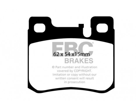 Brake Pad Set, disc brake Greenstuff DP21026 EBC, Image 4