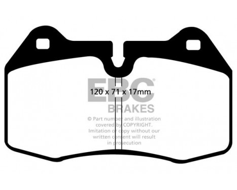Brake Pad Set, disc brake Greenstuff DP21032 EBC, Image 4