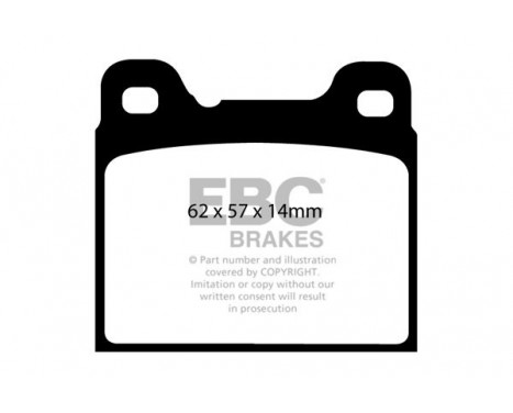 Brake Pad Set, disc brake Greenstuff DP21043 EBC, Image 4