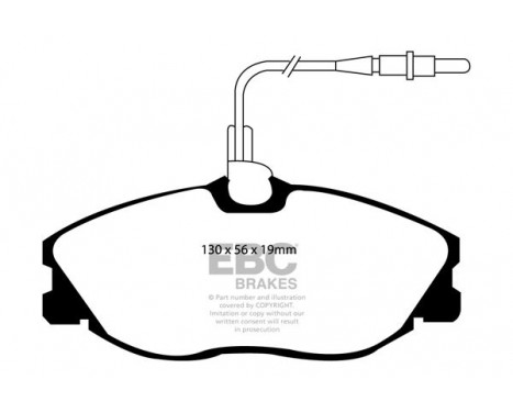 Brake Pad Set, disc brake Greenstuff DP21047 EBC, Image 4