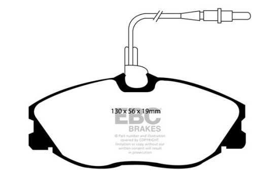 Brake Pad Set, disc brake Greenstuff DP21047 EBC, Image 4