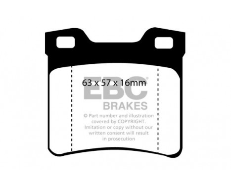 Brake Pad Set, disc brake Greenstuff DP21048 EBC, Image 4