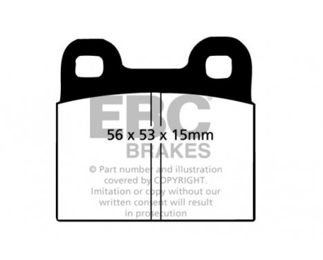 Brake Pad Set, disc brake Greenstuff DP2105 EBC, Image 4