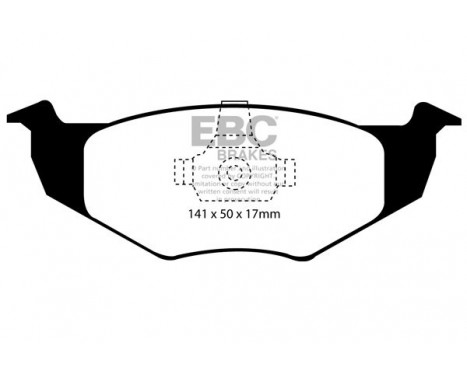 Brake Pad Set, disc brake Greenstuff DP21064 EBC, Image 4