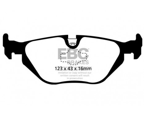 Brake Pad Set, disc brake Greenstuff DP21079 EBC, Image 4