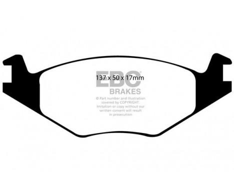 Brake Pad Set, disc brake Greenstuff DP21084 EBC, Image 4